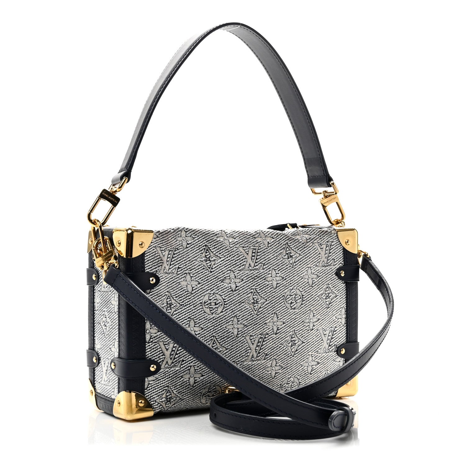 Louis Vuitton Monoglam Side Trunk MM Blue 3 of 9