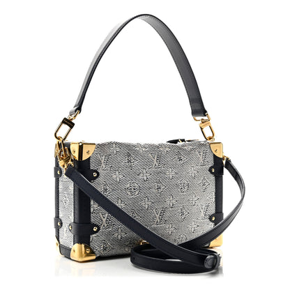Louis Vuitton Monoglam Side Trunk MM Blue 3 of 9