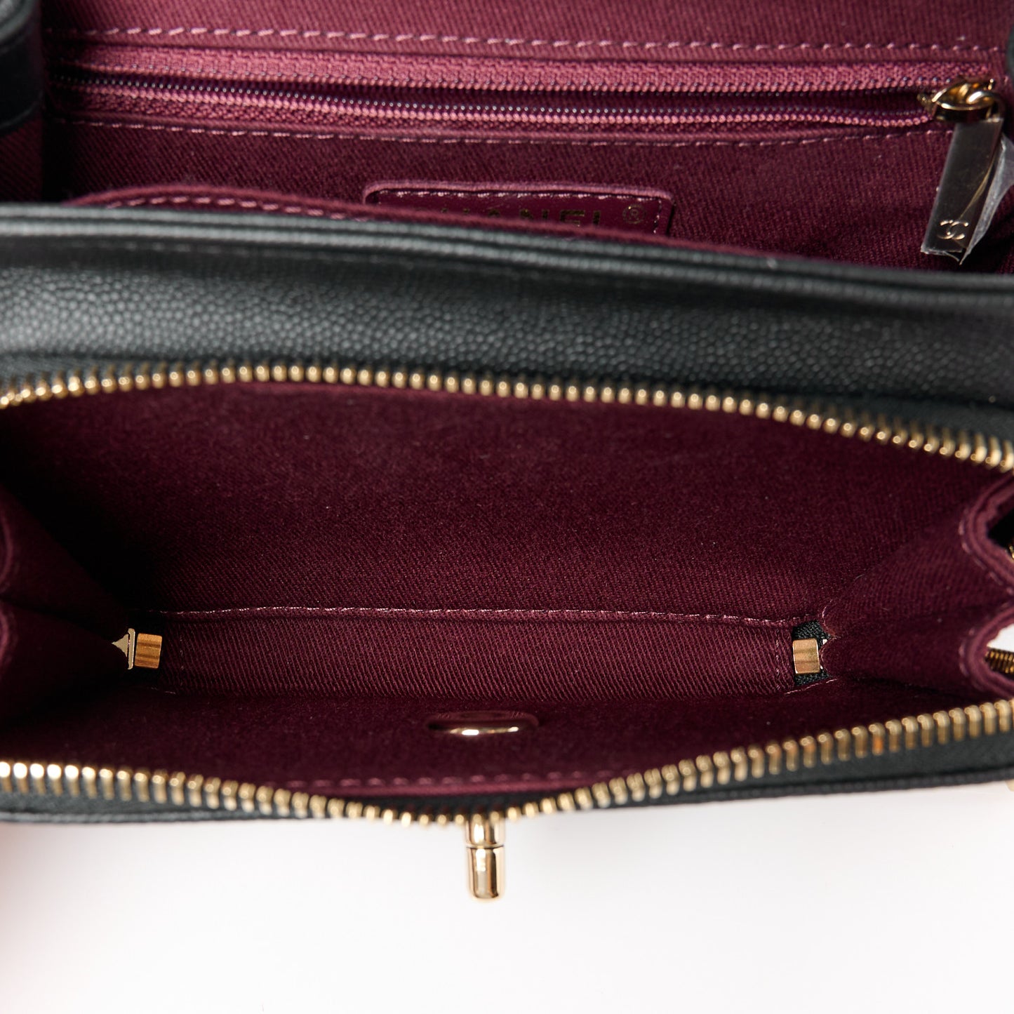 Caviar Quilted Small Business Affinity Flap Black