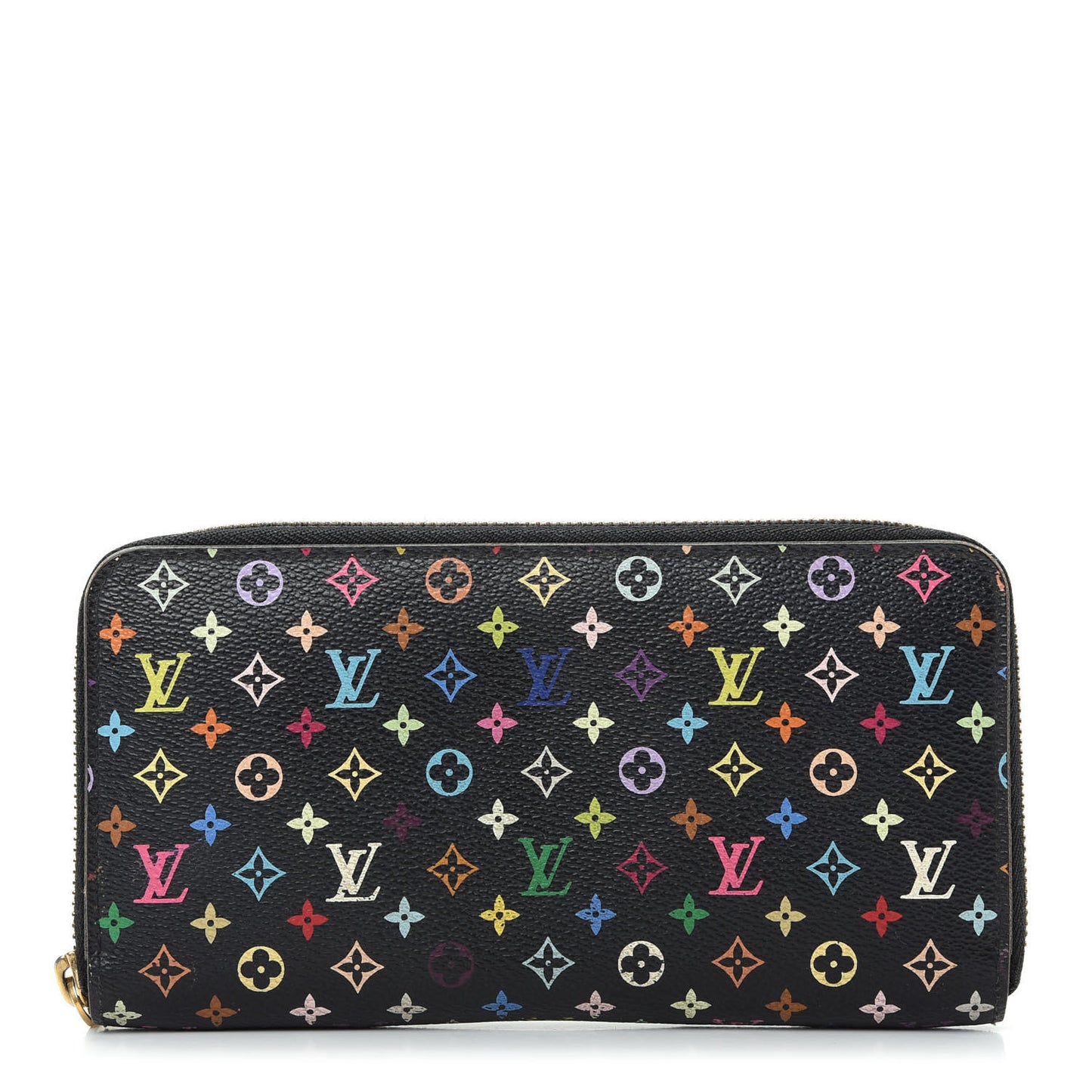 Monogram Multicolor Zippy Wallet Black Violet