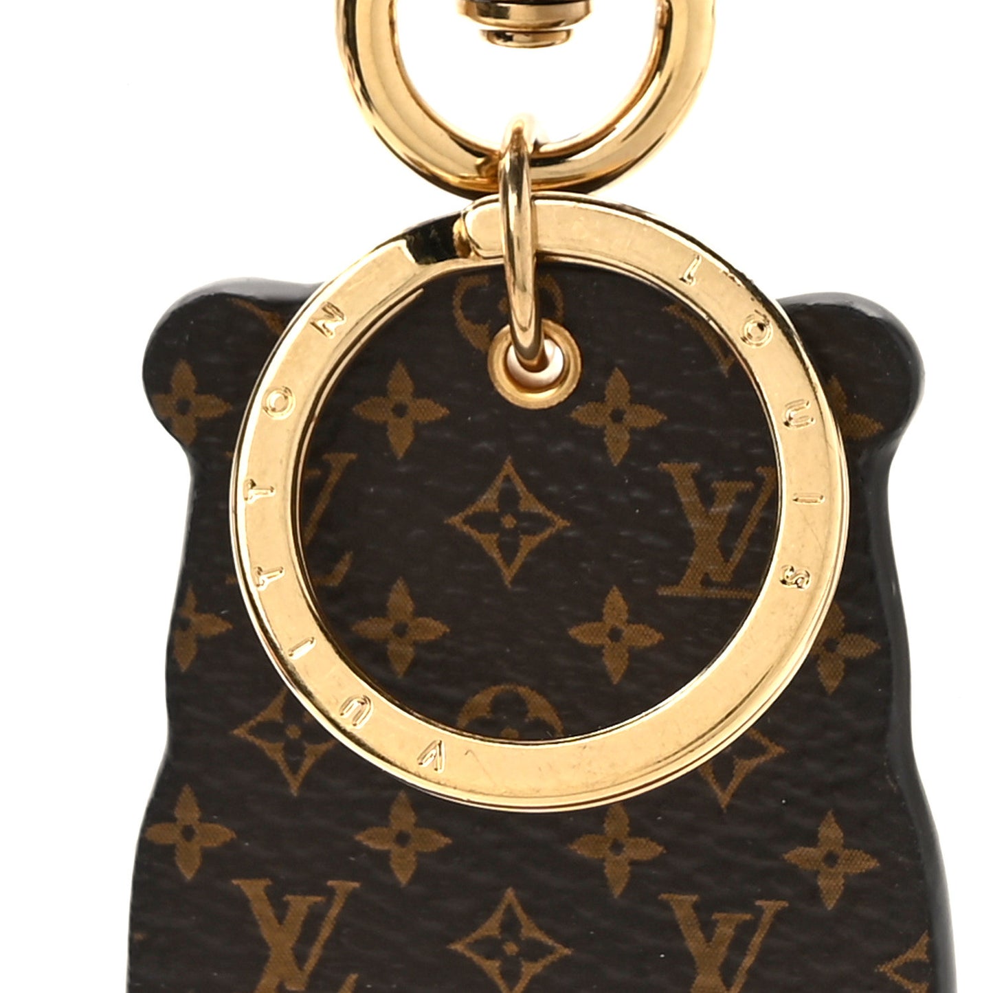 Monogram LV Marmott Bag Charm Key Holder Purple