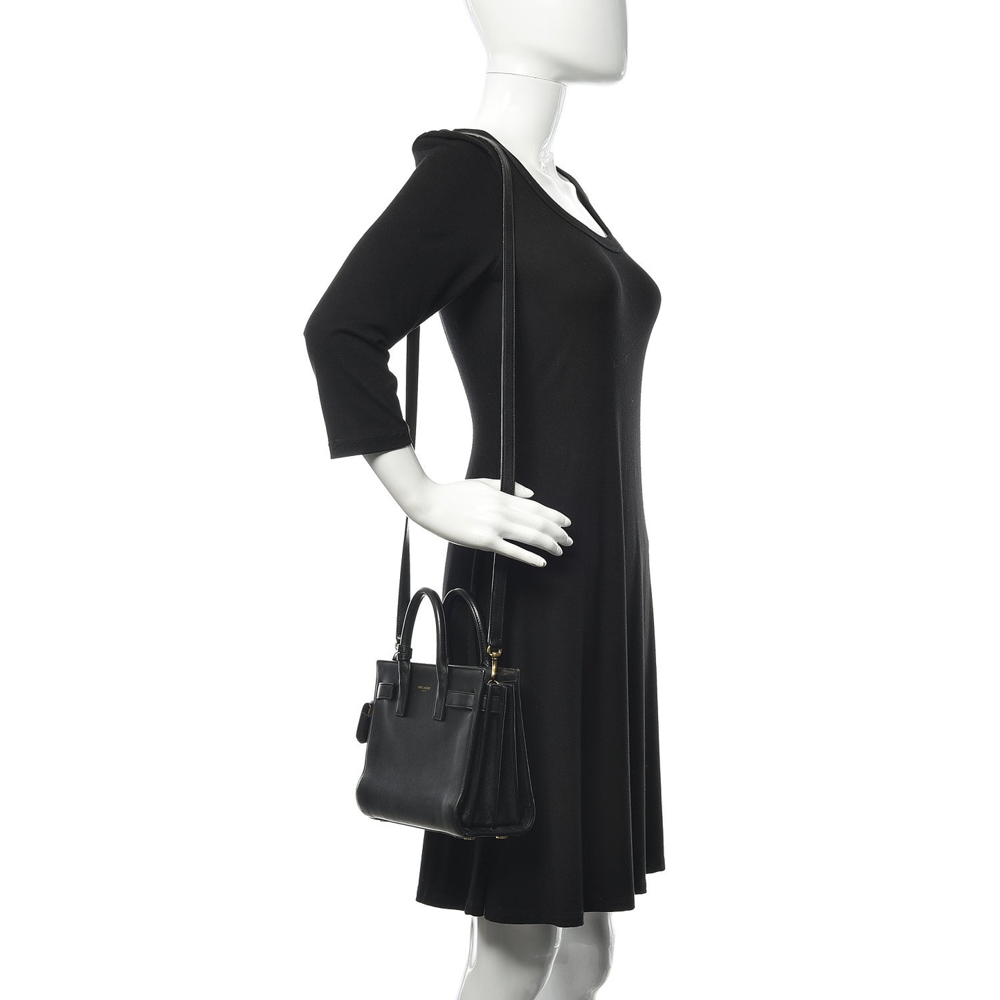 Calfskin Nano Sac De Jour Black