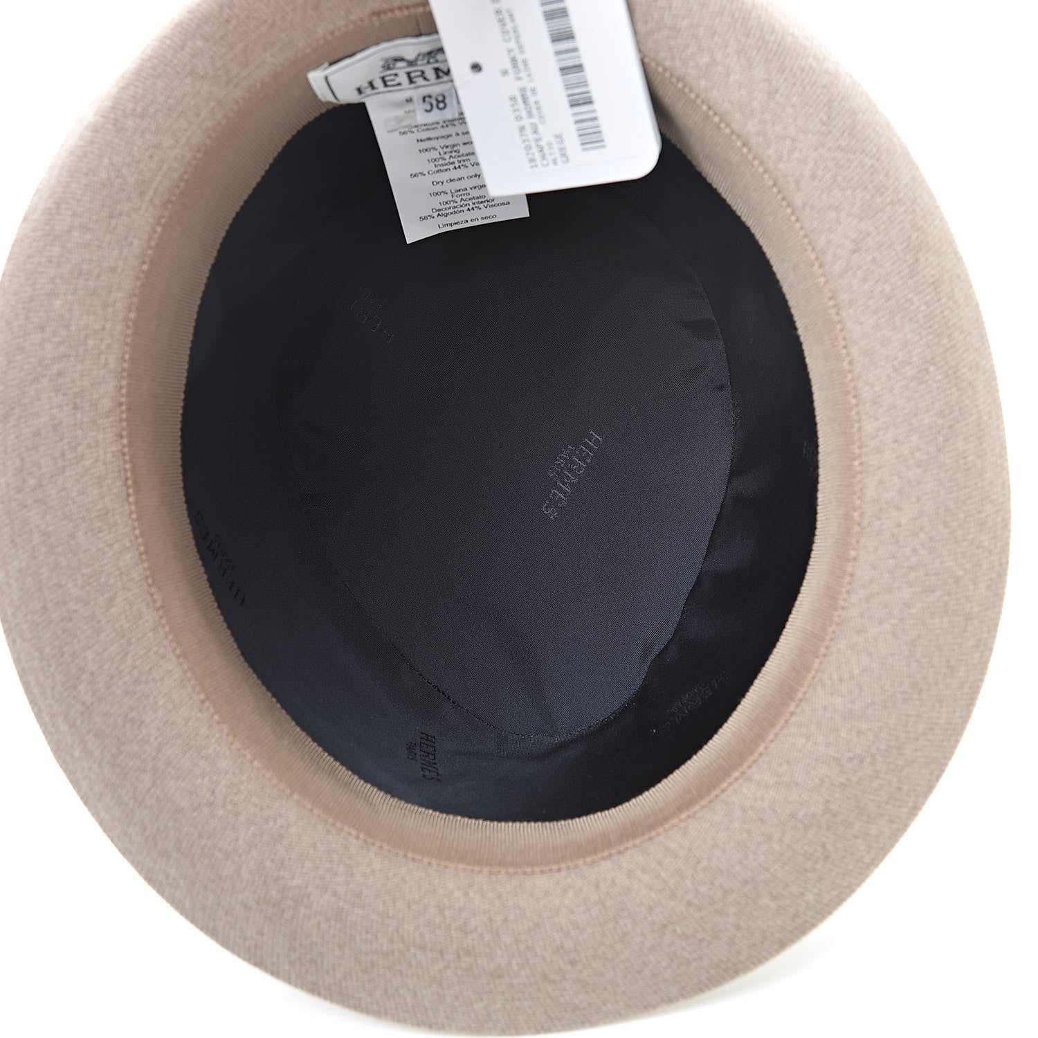 Hermes Wool Funky Hat 58 Grey 5 of 8