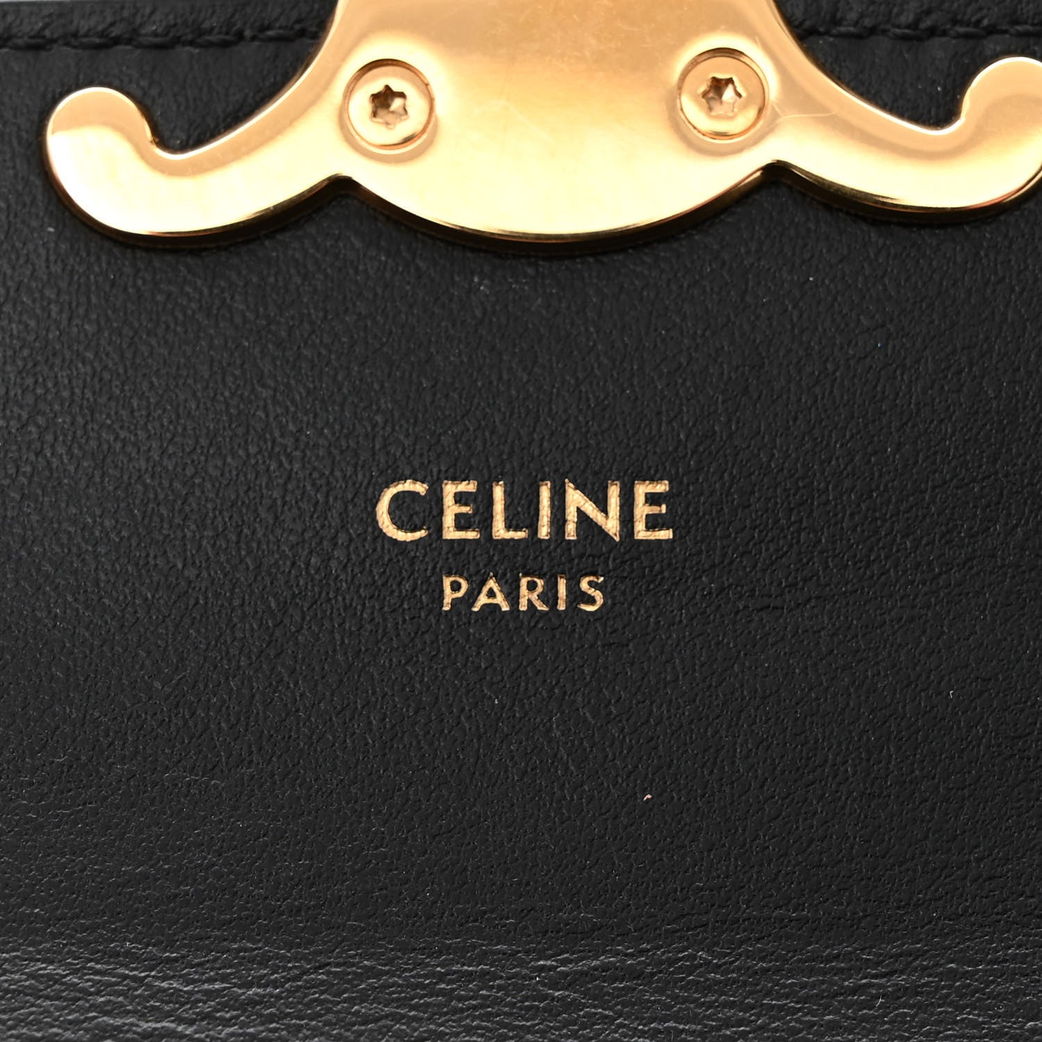 Celine Shiny Calfskin Mini Triomphe Black 6 of 11