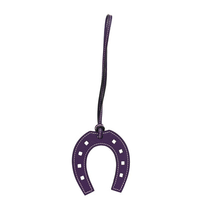 Hermes Swift Paddock Horseshoe Bag Charm Ultraviolet 1 of 3