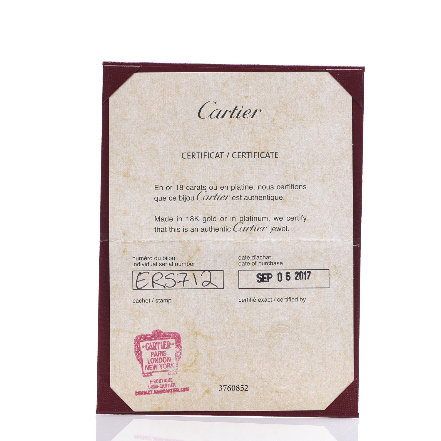 Cartier 18K Yellow Gold 5.5mm LOVE Ring 56 7.5 5 of 5