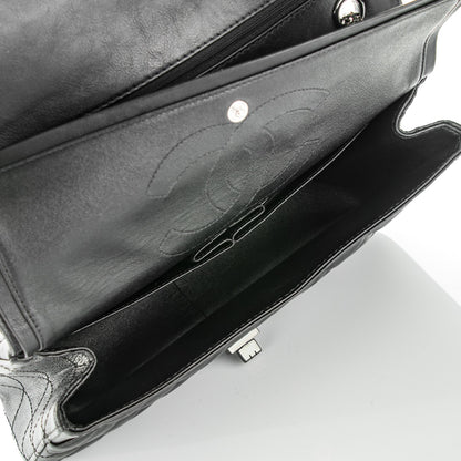 Chanel Crumpled Calfskin Quilted 2.55 Reissue 226 Double Flap So Black 5 of 8