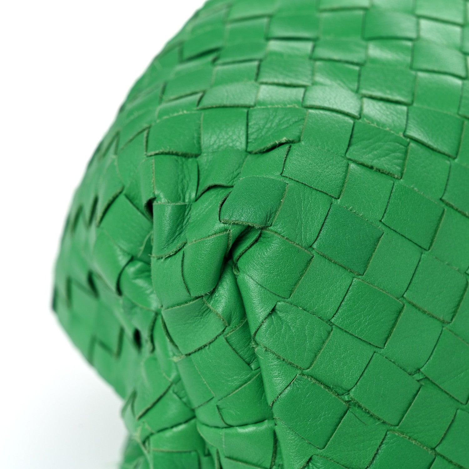 Bottega Veneta Nappa Maxi Intrecciato The Pouch Oversized Clutch Racing Green 7 of 12