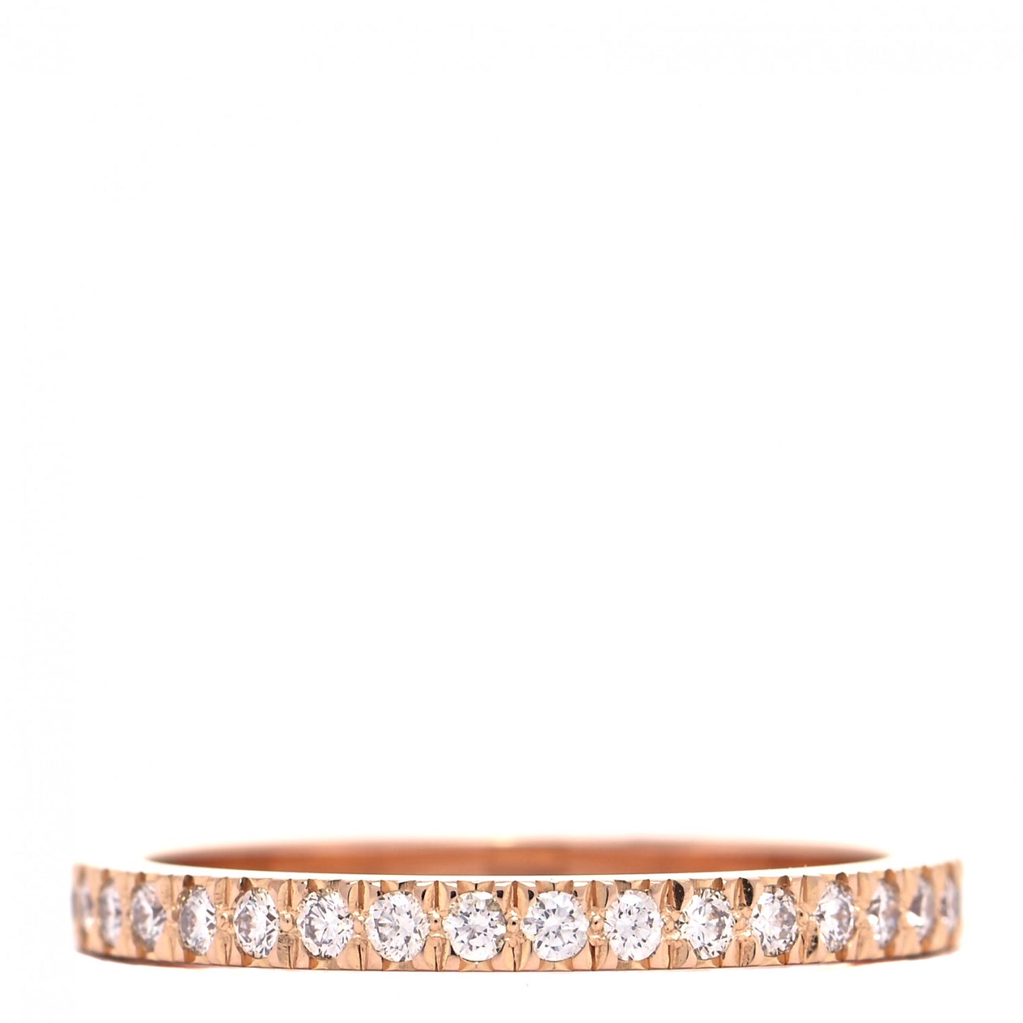 18K Rose Gold Diamond .36ctw Soleste Full Eternity Band Ring 52 6