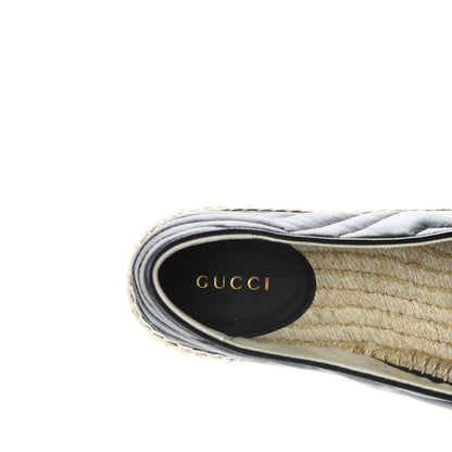 Gucci Nappa Matelasse GG Marmont Espadrilles 40 Black 8 of 9