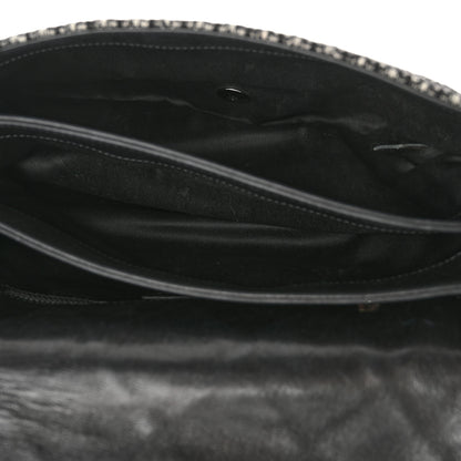 Chanel Sequin Tweed Icons Large Accordion 3 Flap Black 5 of 13
