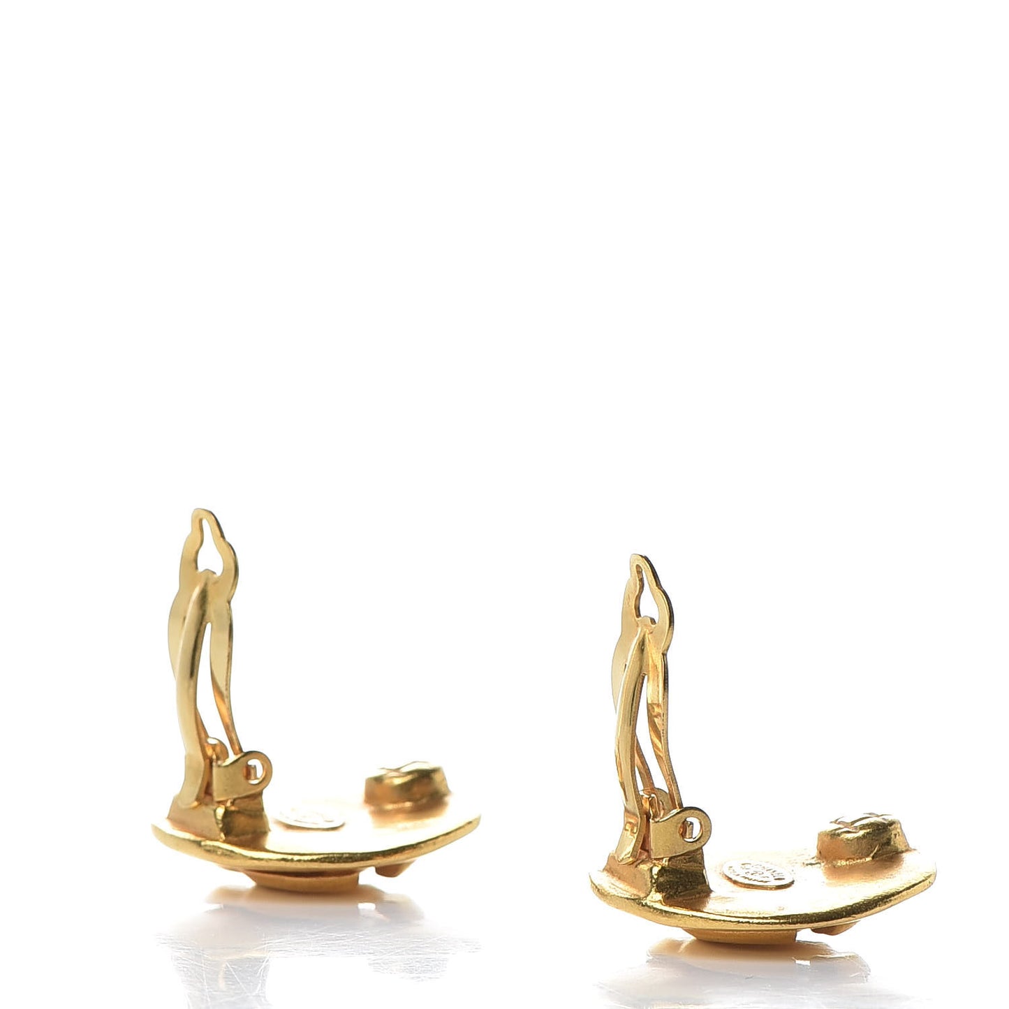 CC Clip On Earrings Gold
