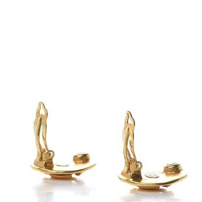 Chanel CC Clip On Earrings Gold 4 of 4