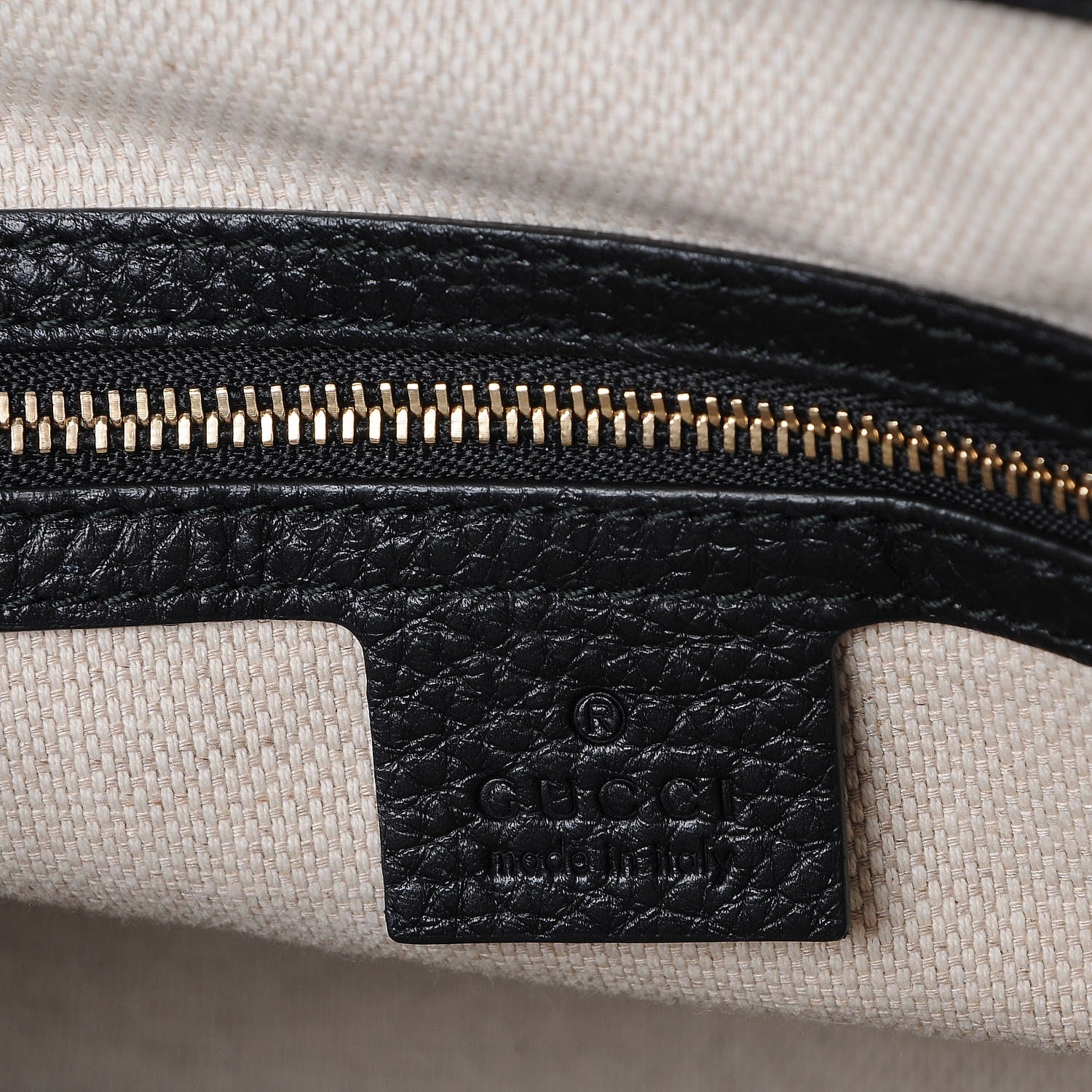 Gucci Pebbled Calfskin Small Soho Top Handle Bag Black 7 of 9