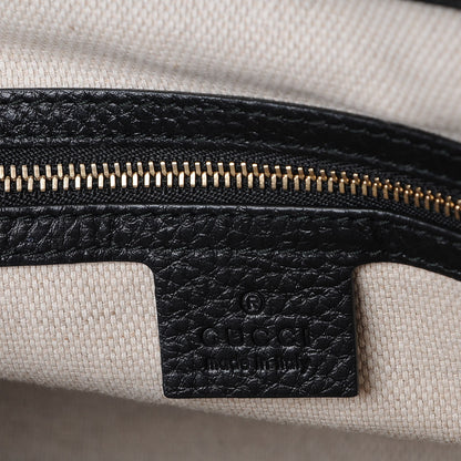 Gucci Pebbled Calfskin Small Soho Top Handle Bag Black 7 of 9