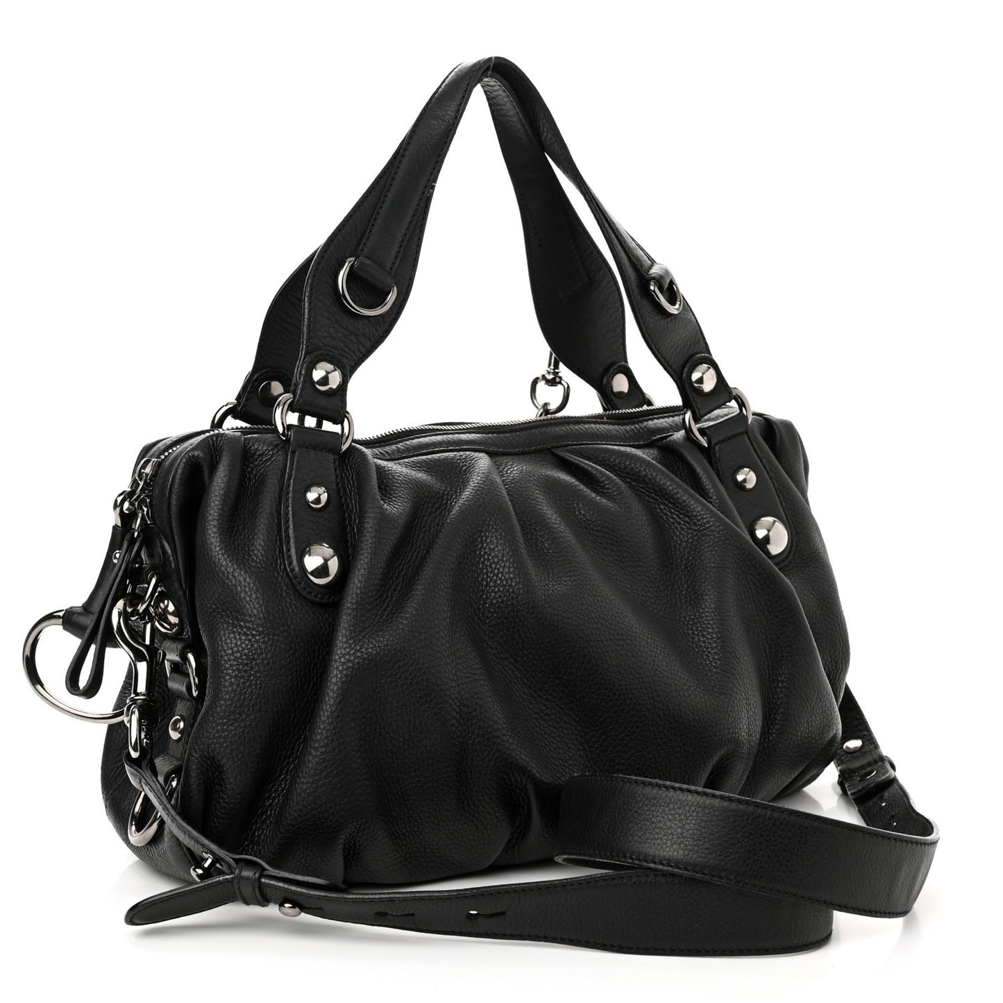 Calfskin Medium Icon Bit Boston Black