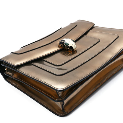 Bulgari Metallic Calfskin Serpenti Forever Crossbody Bag Bronze 12 of 13