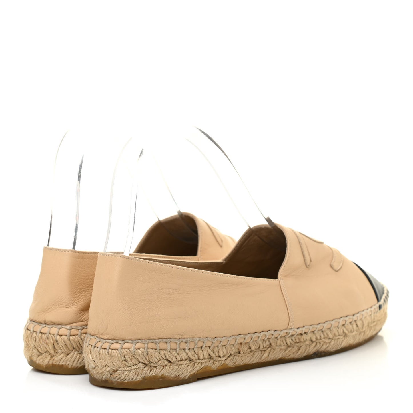 Lambskin CC Espadrilles 39 Beige Black