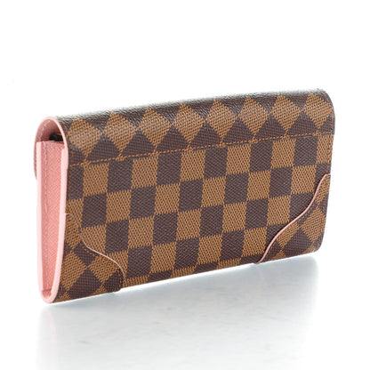 Louis Vuitton Damier Ebene Caissa Wallet Rose Ballerine 3 of 7