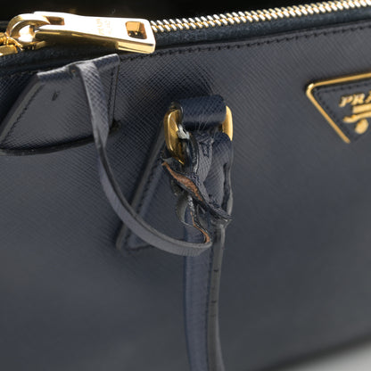 Prada Saffiano Small Galleria Double Zip Tote Bluette 19 of 22