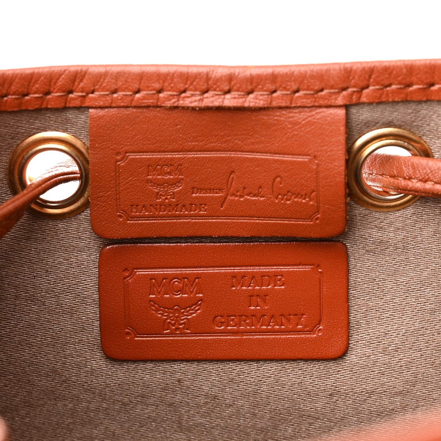 Visetos Essential Drawstring Bag Cognac