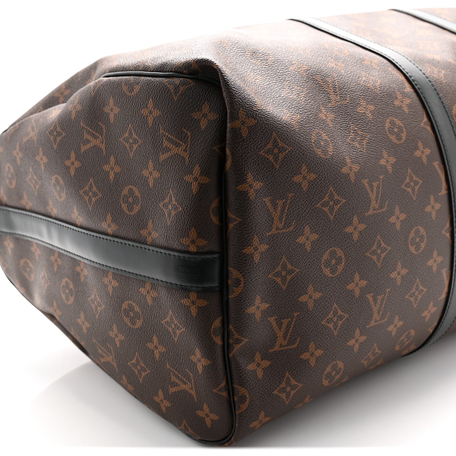 Louis Vuitton Monogram Macassar Keepall Bandouliere 55 7 of 9