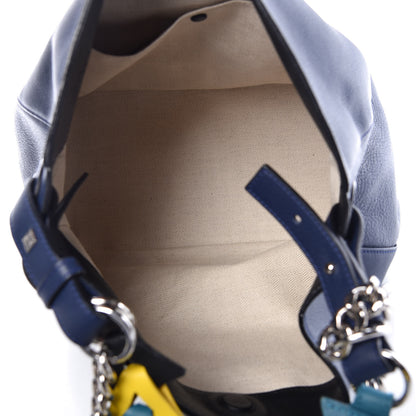 Loewe Calfskin V Bucket Bag Blue 7 of 12