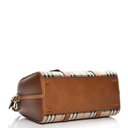 Burberry Horseferry Check Medium Alchester Bowling Bag Tan 5 of 9