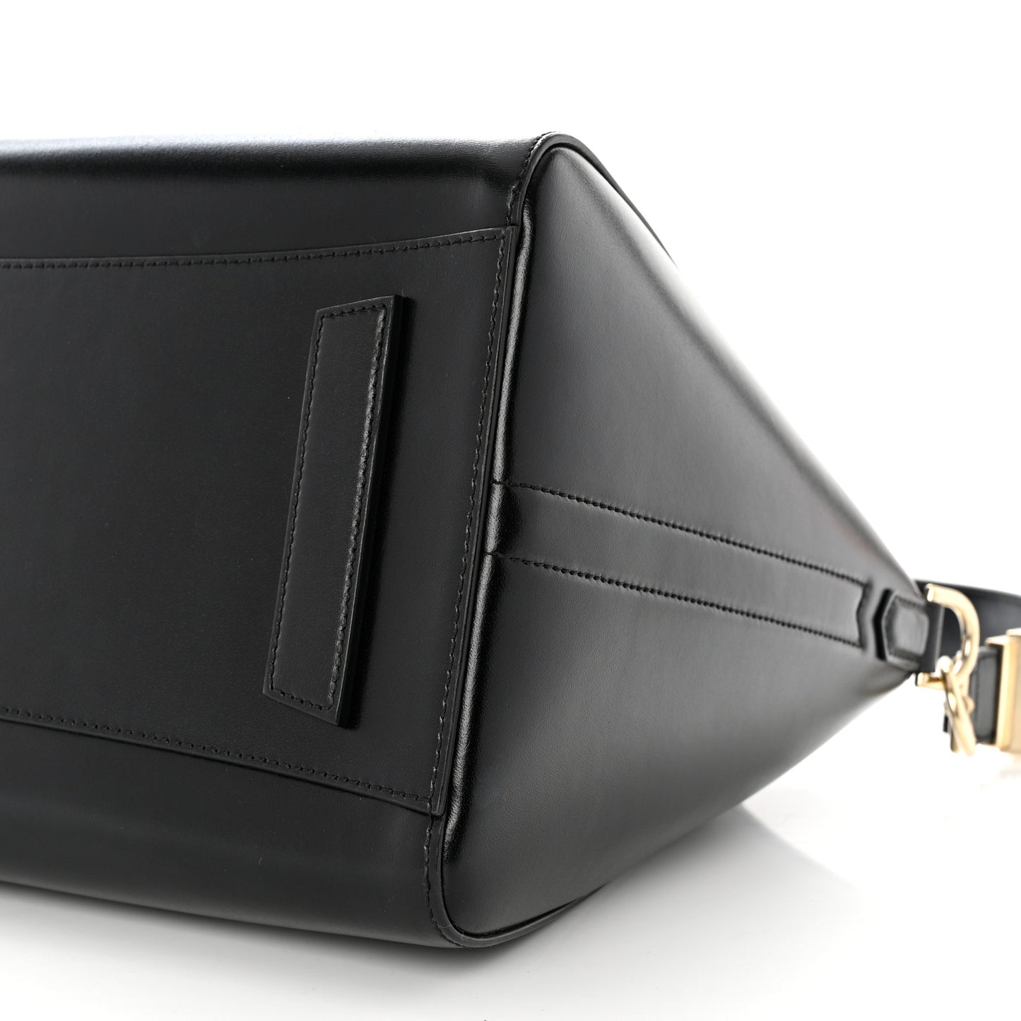 Shiny Lord Calfskin Medium Antigona Black