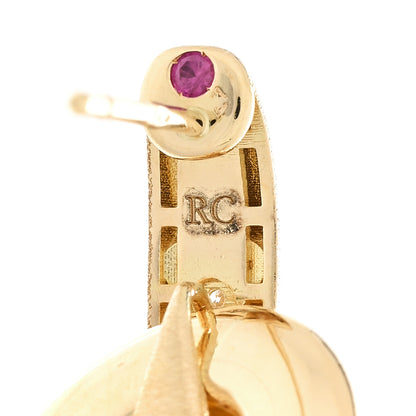 Roberto Coin 18K Yellow Gold Duchessa Diamond Doorknocker Drop Earrings 4 of 5