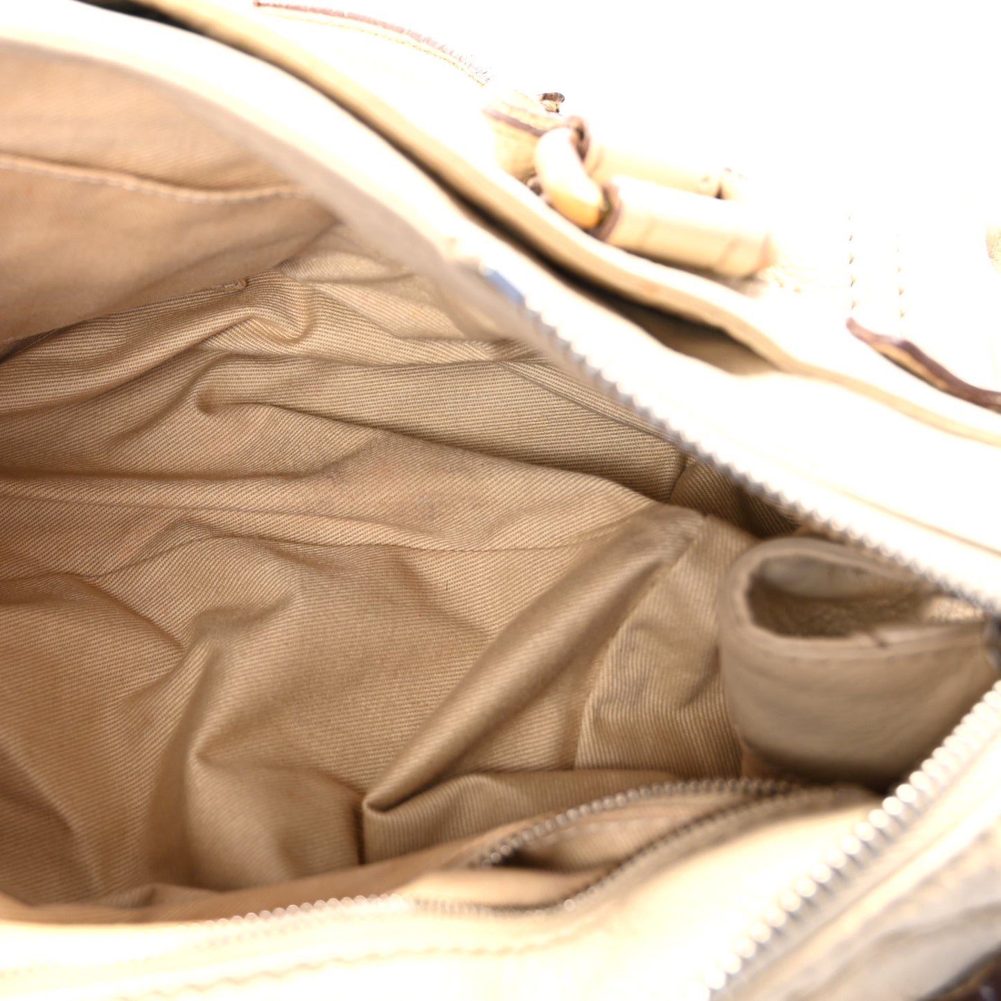 Calfskin Medium Paddington Satchel White