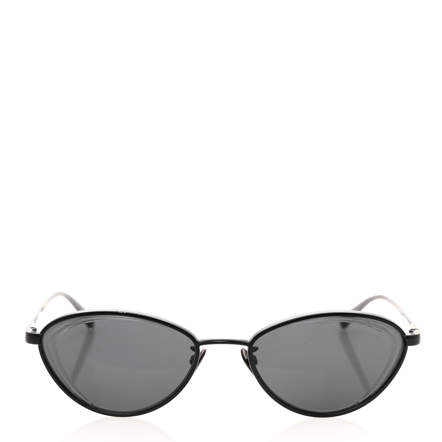 Chanel Metal Cat Eye Sunglasses 4255 Black 2 of 12