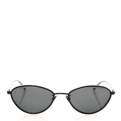 Chanel Metal Cat Eye Sunglasses 4255 Black 2 of 12