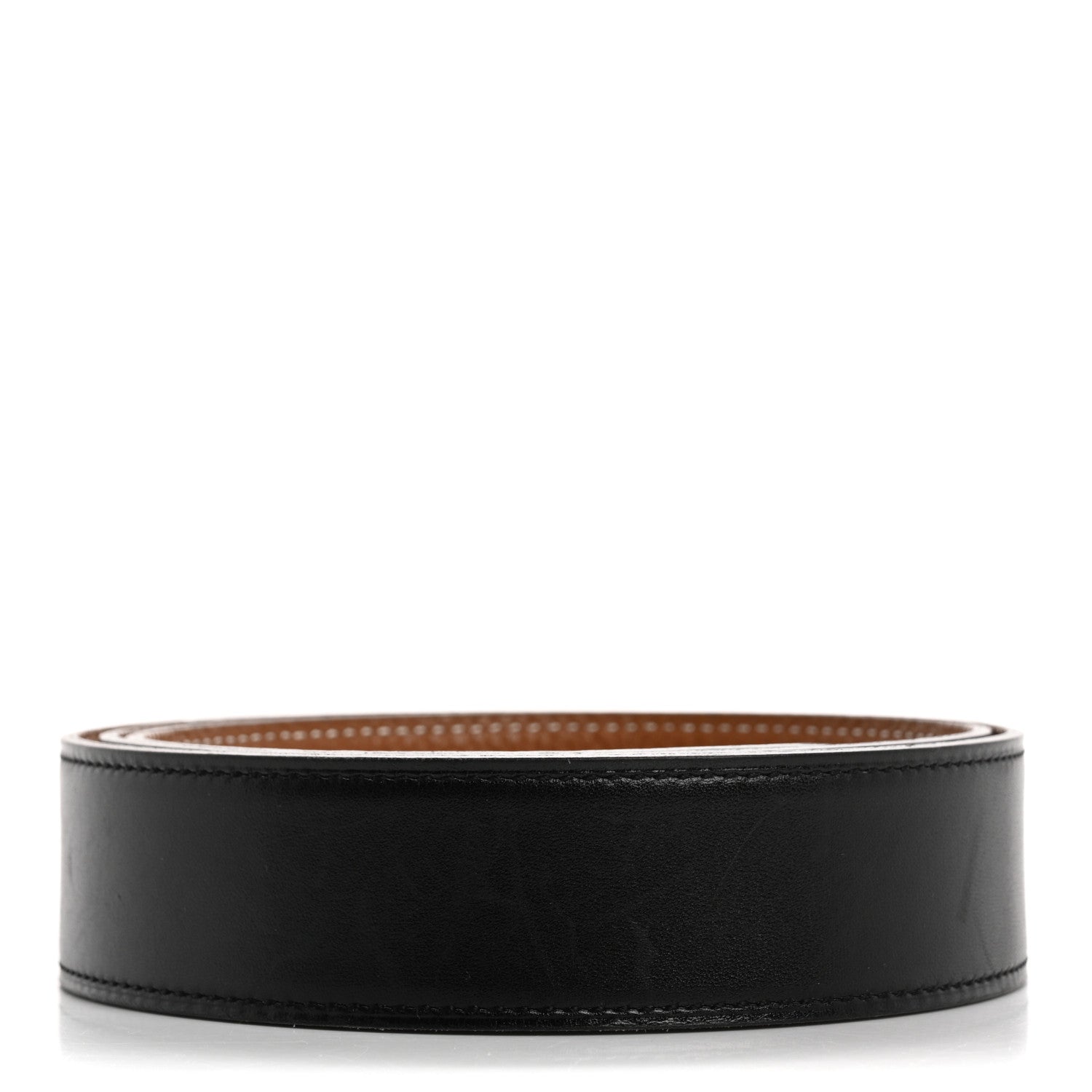 Hermes Box Togo Reversible 32mm Belt Strap 85 34 Black Gold 2 of 6