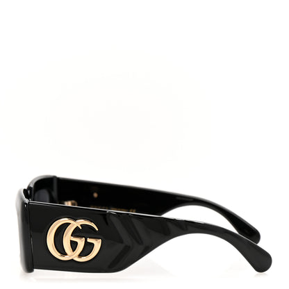 Gucci Acetate Rectangular Sunglasses GG0811S Black 3 of 9
