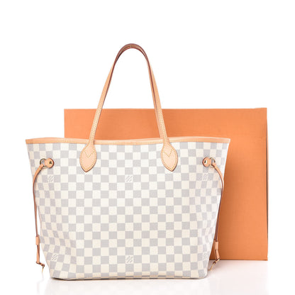 Louis Vuitton Damier Azur Neo Neverfull MM Rose Ballerine 14 of 14