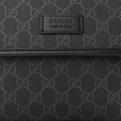 Gucci GG Supreme Monogram Web Slim Belt Bag Black Grey 8 of 10