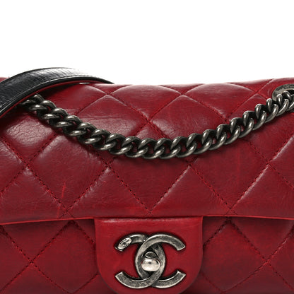 Chanel Glazed Calfskin Quilted Small Duo Color Flap Red 8 of 10