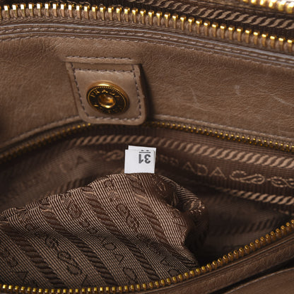 Prada Vitello Shine Shopping Satchel Argilla 9 of 23