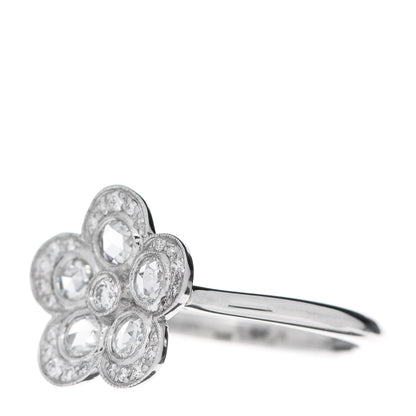 Tiffany Platinum Diamond Enchant Flower Ring 52 6 3 of 5
