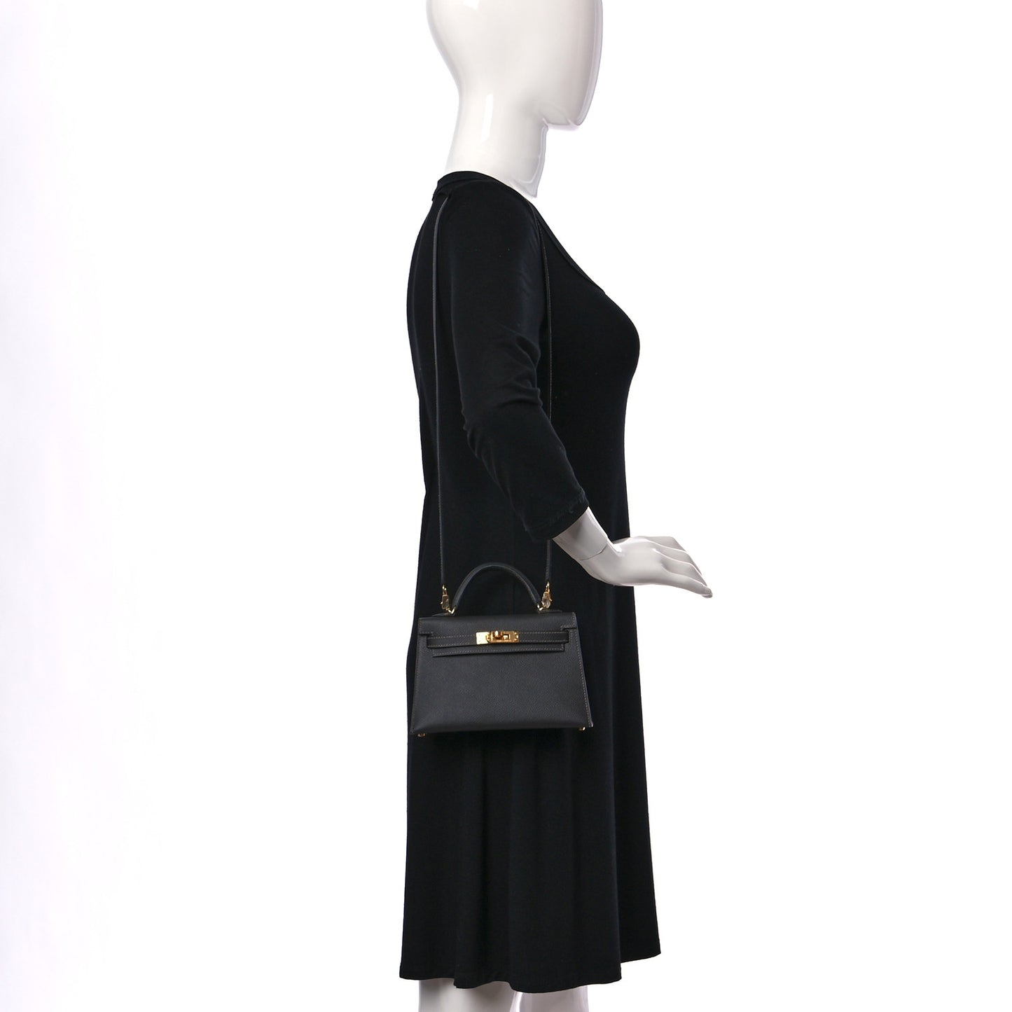 Epsom Mini Kelly Sellier 20 Graphite