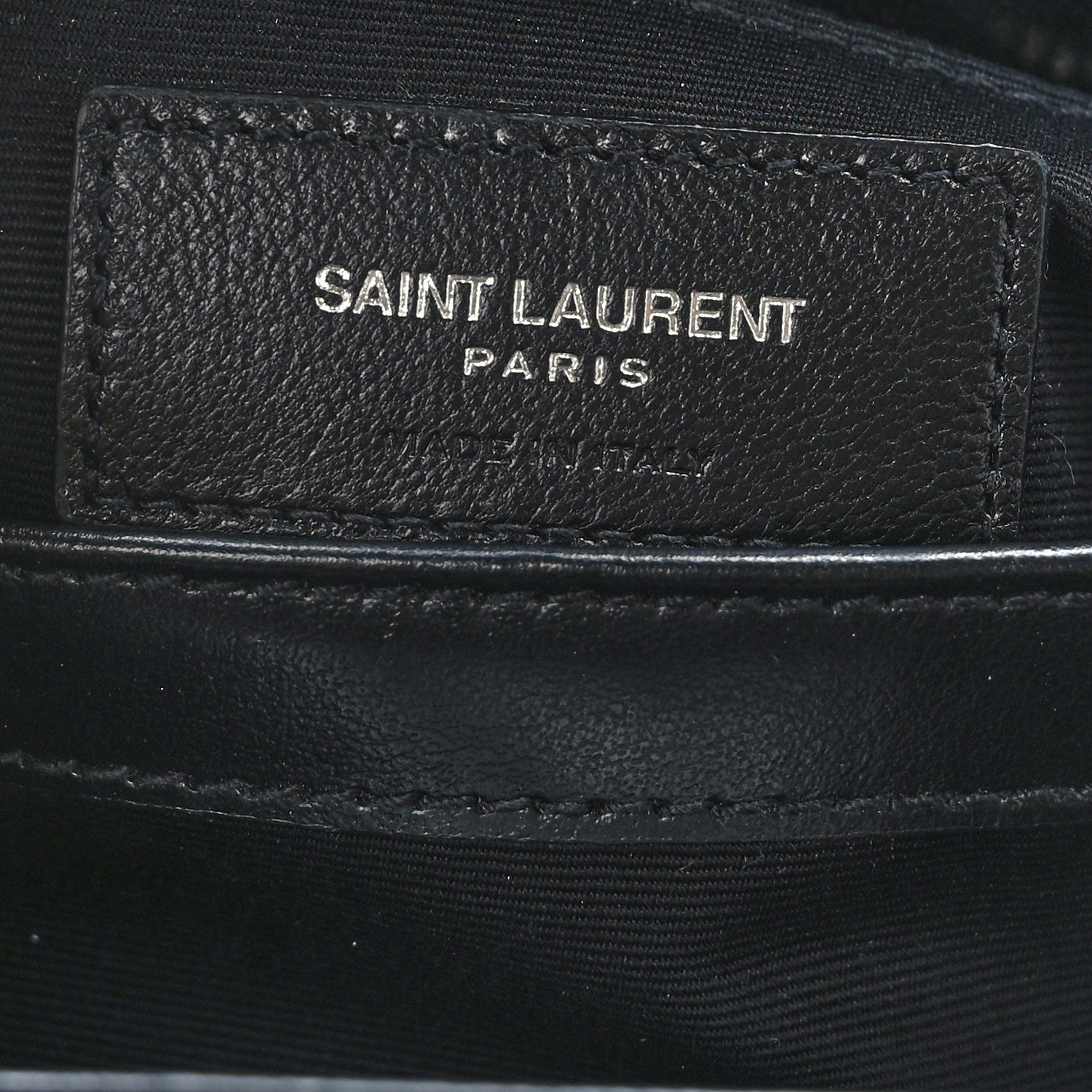Saint Laurent Calfskin Y Quilted Monogram Toy Loulou Crossbody Bag Black 6 of 10