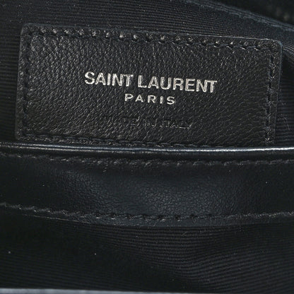 Saint Laurent Calfskin Y Quilted Monogram Toy Loulou Crossbody Bag Black 6 of 10