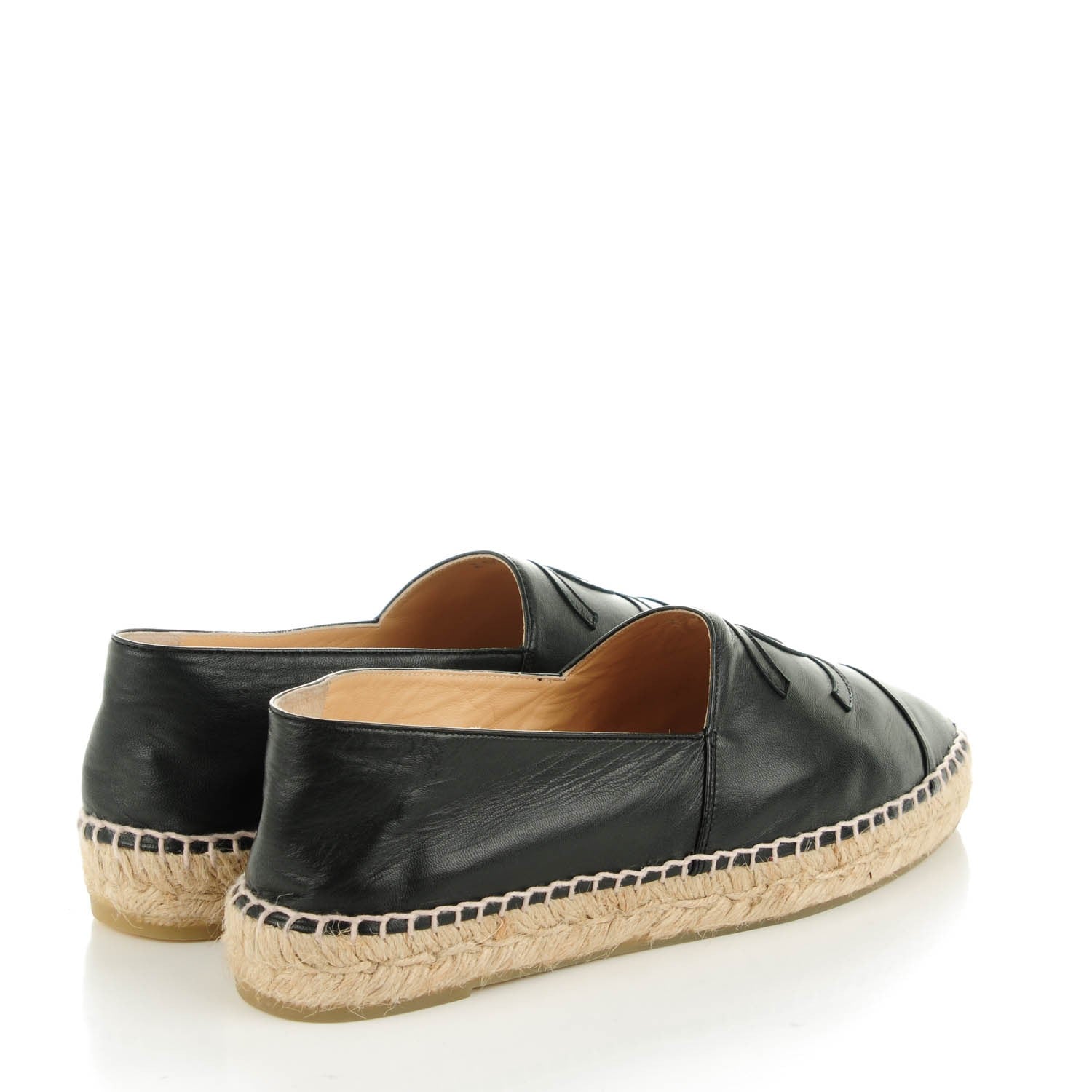 Chanel Lambskin CC Espadrilles 40 Black 4 of 9