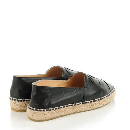 Chanel Lambskin CC Espadrilles 40 Black 4 of 9