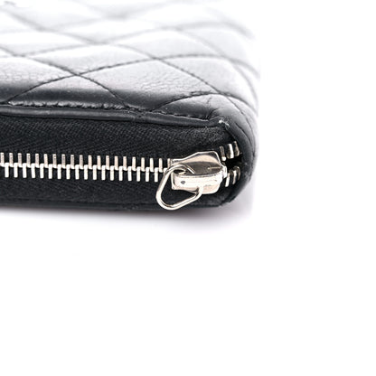 Chanel Caviar Quilted Medium Zip Around Wallet Black 17 of 25