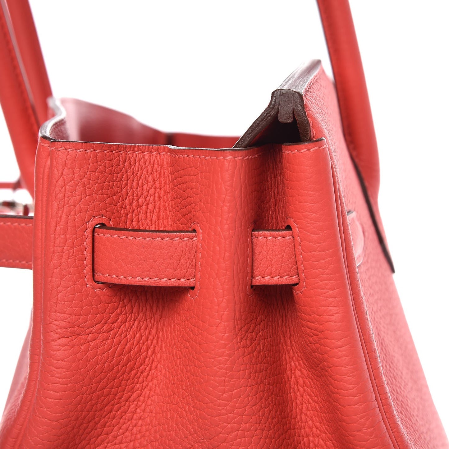 Togo Birkin 35 Rouge Pivoine