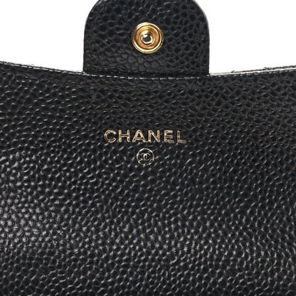 Chanel Caviar Quilted Flap Card Holder Black 5 of 9