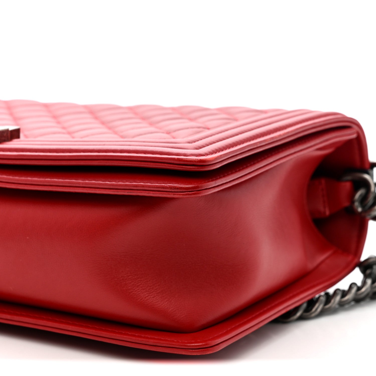 Chanel Lambskin Quilted New Medium Boy Flap Red 10 of 11