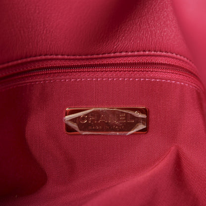 Chanel Lambskin Quilted Maxi 19 Flap Pink 8 of 10